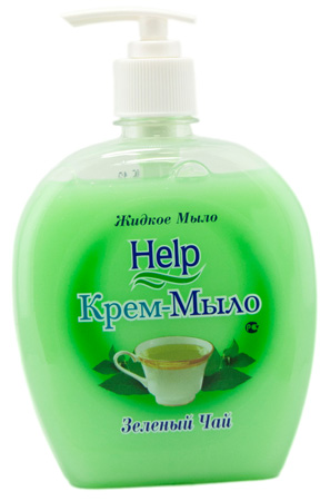 Крем-мыло HELP Зеленый чай 500гр с доз. 1/12