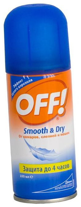 ОФФ аэрозоль Smooth&Dry 100мл 1/12